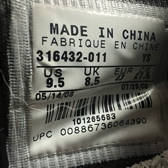 Nike Vandal low Black varsity red size 9.5 - Picture 3 of 7